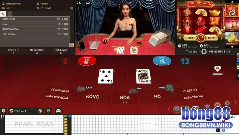 Luật chơi Rồng Hổ online Bong88 cơ bản dành cho người mới Cách chơi rồng hổ trực tuyến
