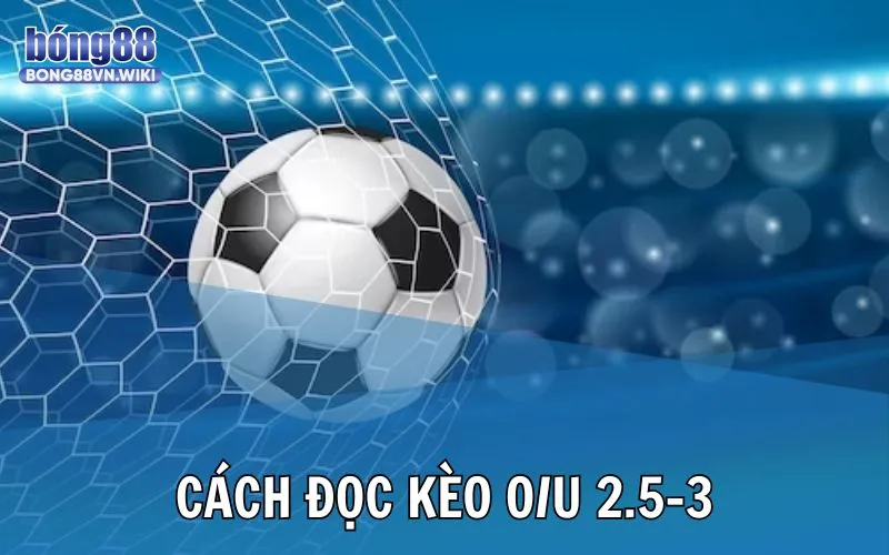 Bong88 cập nhật kiến thức thực tế về kèo tài xỉu 2.5-3 trong bóng đá Cách đọc kèo tài xỉu 2.5-3