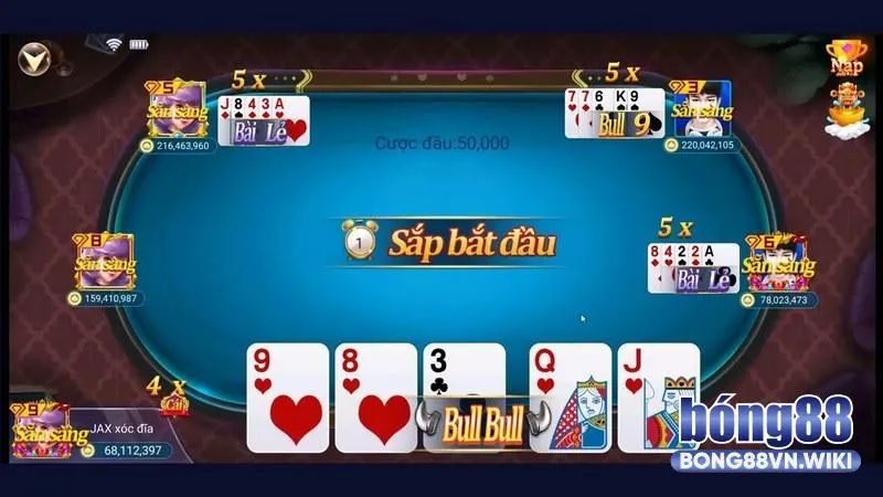Hướng dẫn cách chơi bài Bull Bull tại nhà cái Bong88 Mẹo hay chơi thắng ngầu hầm